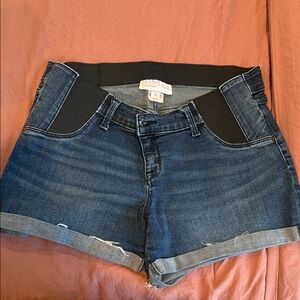 Isabel Maternity by Ingrid & Isabel Dark Blue Jean Shorts
